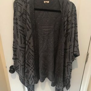 Hollister Aztec Hooded poncho